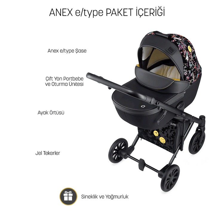 Anex e/type 3'ü 1 Arada Set Bebek Arabası