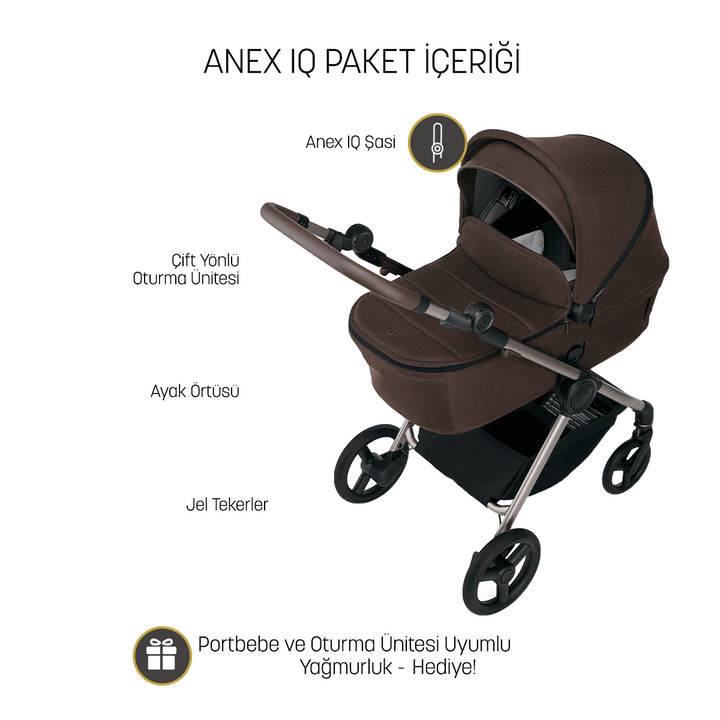 Anex IQ Premium Smart Travel Sistem Bebek Arabası Seti